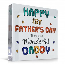 Happy 1st Fathers Day Gift For Daddy From Daughter Son New Baby