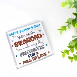 Gift For Wonderful Grandad On Fathers Day Acyrlic Block Thankyou