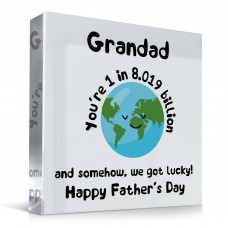 Cute Gift For Grandad On Fathers Day One In A Billion Thank You