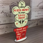 Gift For Teacher Teaching Assistant Nursery Teacher Wood Flower