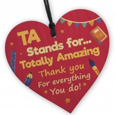 Novelty Gift For Teaching Assistant TA Stands For Amazing