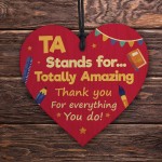 Novelty Gift For Teaching Assistant TA Stands For Amazing