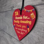 Novelty Gift For Teaching Assistant TA Stands For Amazing