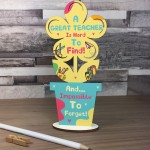 Gift For Great Teacher Wooden Flower THANK YOU GIFT For Teacher