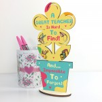 Gift For Great Teacher Wooden Flower THANK YOU GIFT For Teacher