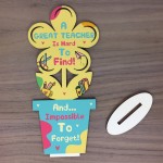 Gift For Great Teacher Wooden Flower THANK YOU GIFT For Teacher