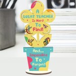 Gift For Great Teacher Wooden Flower THANK YOU GIFT For Teacher