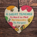 GREAT TEACHER GIFT Thank You Gifts Wooden Heart Leaving Gifts