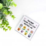 Teacher Appreciation Gifts for Women Men Thank You Acrylic Block