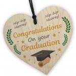 Congratulations On Your Graduation Gift Hooray Wood Heart