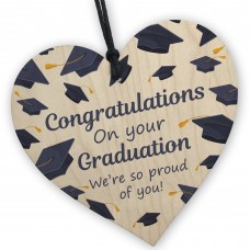 Graduation Gift Hanging Wood Heart Gift For Daughter Son