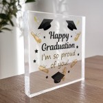 Happy Graduation Gift For Daughter Son Freestanding Block
