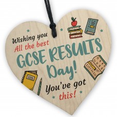 GCSE Results Day Wishing You The Best Wooden Heart GCSE Results 