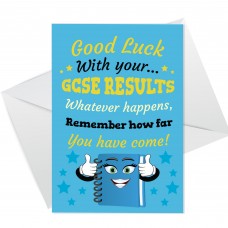 Card For GCSE Results Day GOOD LUCK Cards For Daughter Son