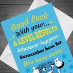 Card For A LEVEL Results Day GOOD LUCK Cards For Daughter Son