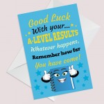 Card For A LEVEL Results Day GOOD LUCK Cards For Daughter Son