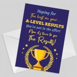 A LEVEL Results Day GOOD LUCK Cards For Daughter Son
