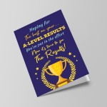 A LEVEL Results Day GOOD LUCK Cards For Daughter Son