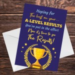 A LEVEL Results Day GOOD LUCK Cards For Daughter Son