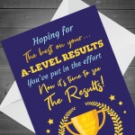 A LEVEL Results Day GOOD LUCK Cards For Daughter Son