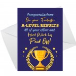 A-Level Results Congratulations Cards Pack of 6 Well Done Cards 