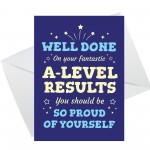 A-Level Results Congratulations Cards Pack of 6 Well Done Cards 