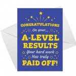 A-Level Results Congratulations Cards Pack of 6 Well Done Cards 