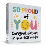 SO PROUD OF YOU Gift For Daughter Son Acrylic Block GCSE Results