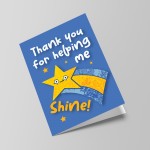 Teacher TA Thank You Card End of Term Leaving School Nursery  Teacher TA Thank You Card End of Term Leaving School Nursery