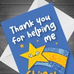 Teacher TA Thank You Card End of Term Leaving School Nursery  Teacher TA Thank You Card End of Term Leaving School Nursery