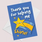 Teacher TA Thank You Card End of Term Leaving School Nursery  Teacher TA Thank You Card End of Term Leaving School Nursery