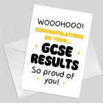 Congratulations Card For Results Day Fun GCSEs Card For Daughter