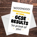 Congratulations Card For Results Day Fun GCSEs Card For Daughter