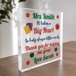 It Takes A Big Heart To Shape Little Minds Plaque Personalised