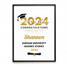 Graduation Gift Graduation A3 Framed Print Personalised Gift