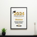 Graduation Gift Graduation A3 Framed Print Personalised Gift