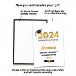 Graduation Gift Graduation A3 Framed Print Personalised Gift