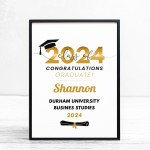 Graduation Gift Graduation A3 Framed Print Personalised Gift