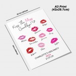 Kiss The Miss Goodbye Print A3 Hen Party Print Keepsake Gift