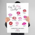 Kiss The Miss Goodbye Print A3 Hen Party Print Keepsake Gift