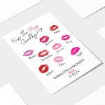 Kiss The Miss Goodbye Print A3 Hen Party Print Keepsake Gift