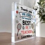 PE Teacher Gift Personalised Gift For PE Teacher Thank You Gifts