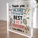 PE Teacher Gift Personalised Gift For PE Teacher Thank You Gifts