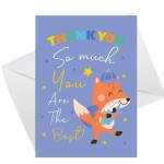 Teacher Thank You Cards Multipack of 6 Greeting Cards Pack