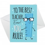 Card For Teacher End Of Year Teacher Card Multi Pack A6 Cards