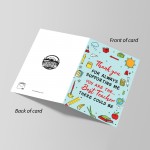 Card For Best Teacher Thank You Card For Teacher End Of Term