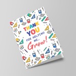 Thank You Cards Thank You For Helping Me Grow Cards for Him Her