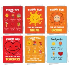 Teacher Thank You Card Multipack Of 6 Greeting Card End Of Term