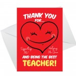 Teacher Thank You Card Multipack Of 6 Greeting Card End Of Term
