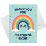 Teacher Thank You Card Multipack of 6 End of Term Leaving School